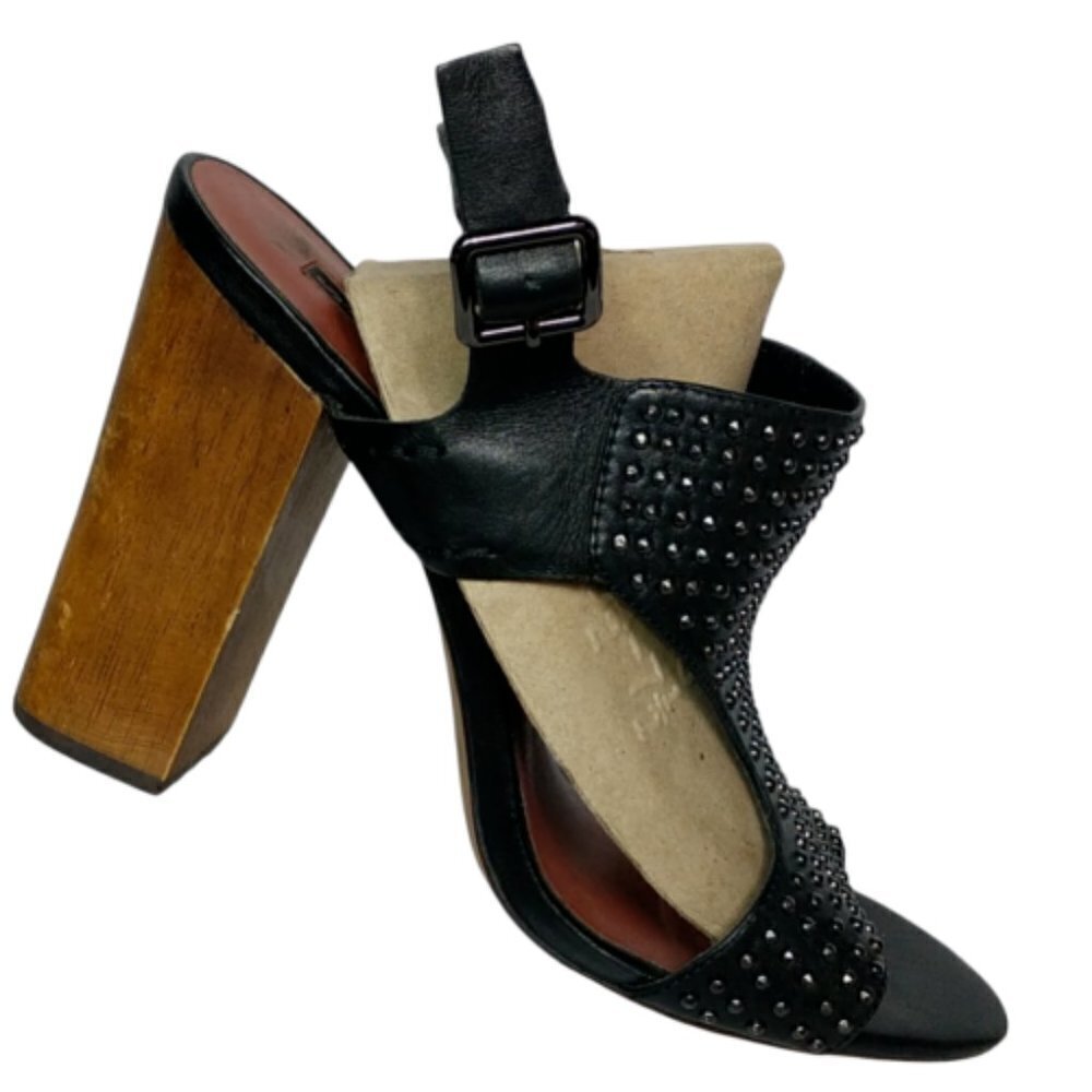 Steve Madden Carsenn Sandal Shoes Heel Strappy Studded 9.5M